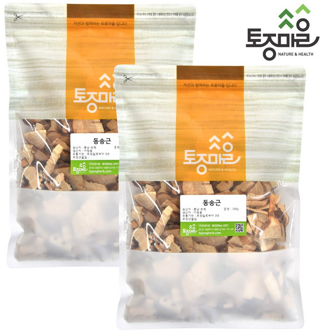[토종마을] 국산 동송근(소나무뿌리) 300g 동송근차 소나무뿌리차, 2개