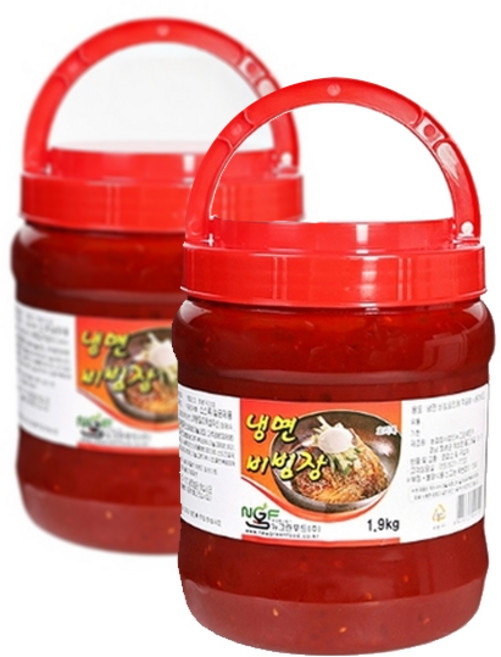 뉴그린 냉면비빔장1.9kg 6개 1박스 냉장소스, 1.9kg