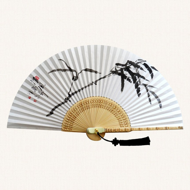 전주부채공방 [사군자 합죽선] 대나무 사군자, 1개