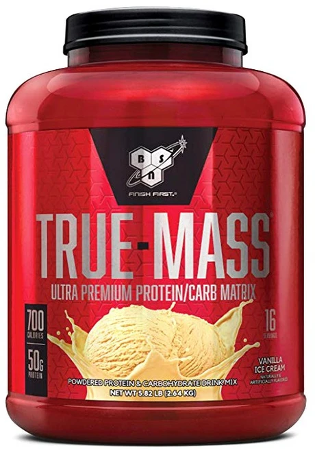 비에스엔 트루-매스 울트라 프리미엄 프로틴 카보하이드레이트 매트릭스 단백질 보충제 바닐라맛, 1개, 2.64kg - 쿠팡