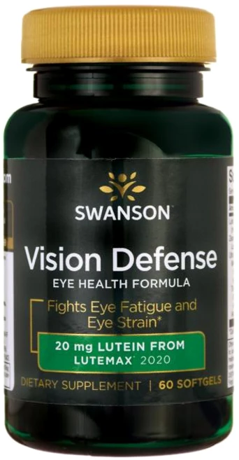 스완슨 비전 디펜스 20mg 소프트젤, 1개, 60정 - 쿠팡