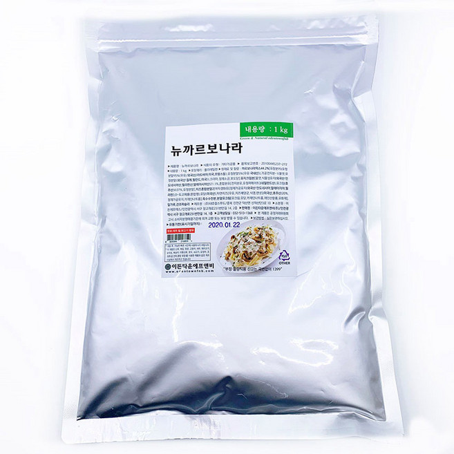 이홈베이킹 뉴까르보나라분말, 1kg, 1개