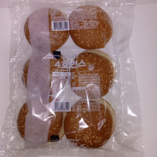 삼립 고소한4호번스, 1개, 300g