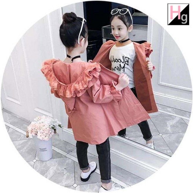 헬로가든 프릴레이스후드 자켓