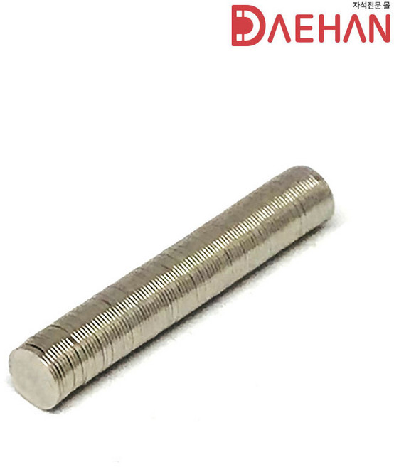 초강력 네오디움 자석 250종, 054.원형자석 지름10mm두께0.6mm, 1개
