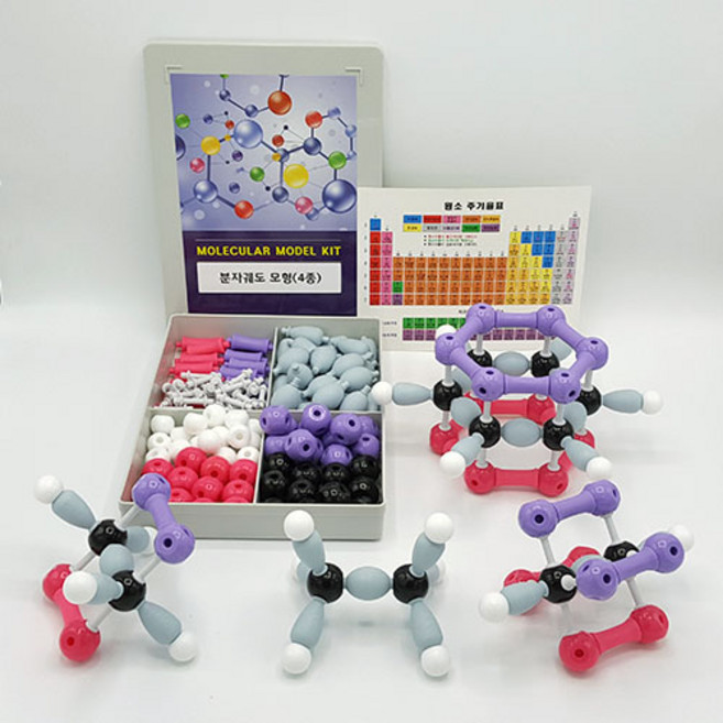 브랜드 과학교구 분자궤도 구조모형 4종, 1세트