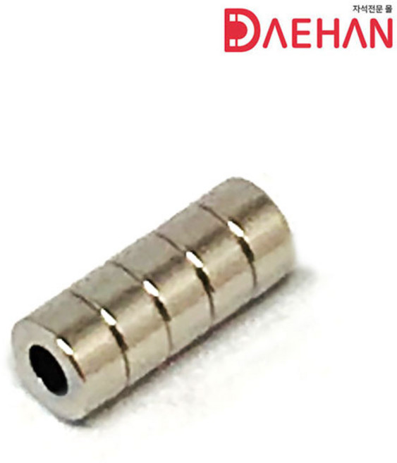 초강력 네오디움 자석 250종, 129.링 자석 지름8mm내경4mm두께4mm, 1개