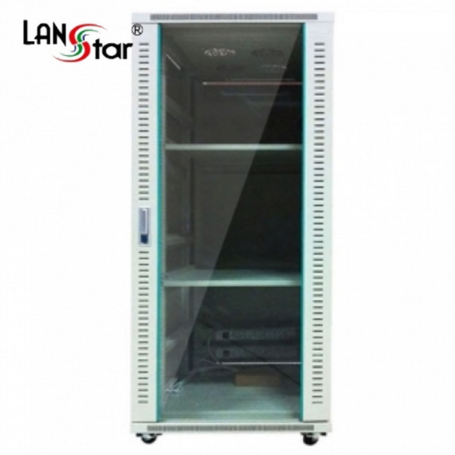 랜스타 LS-1600H 허브랙-아이보리 19인치 1600X800X600 32U 허브랙, 1개