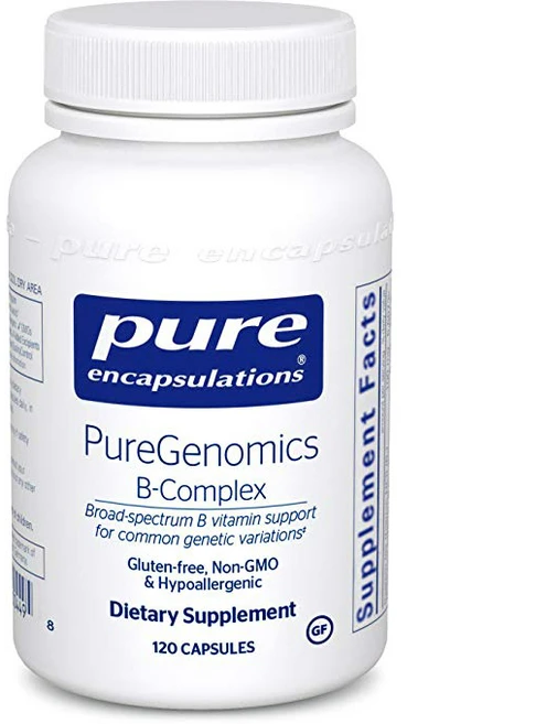 퓨어인캡슐레이션 퓨어 제노믹스 B-콤플렉스 캡슐, 1개, 120정 - 쿠팡