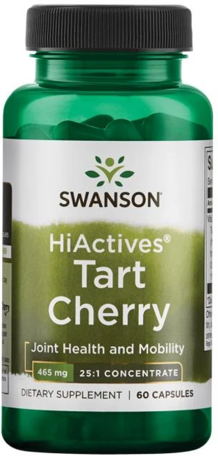 스완슨 하이액티브 타르트 체리 465mg 캡슐, 60정, 1개 - 쿠팡