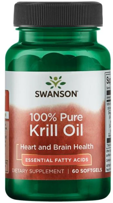 스완슨 퓨어 크릴 오일 소프트젤, 60정, 1개 - 쿠팡