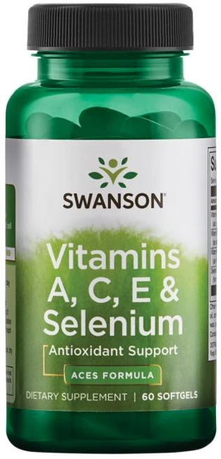 스완슨 비타민 A C E & 셀레늄 소프트젤, 1개, 60정 - 쿠팡