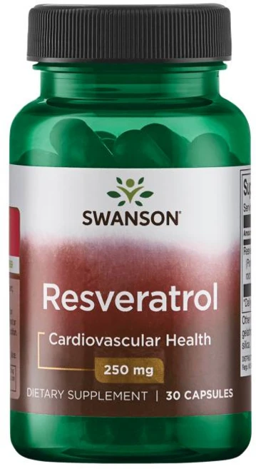 스완슨 레스베라트롤 250mg 캡슐, 1개, 30정 - 쿠팡