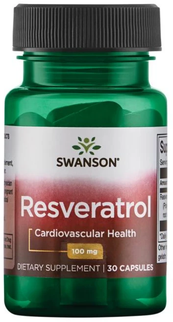 스완슨 레스베라트롤 100mg 캡슐, 30정, 1개 - 쿠팡