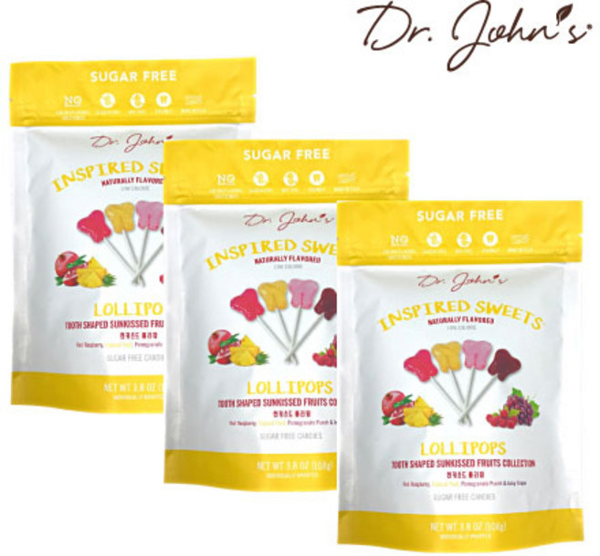닥터존스 선키스드 후르츠 롤리팝 3.8oz(108g) 3세트, 선키스드 후르츠 3.8oz 1+1+1, 108g