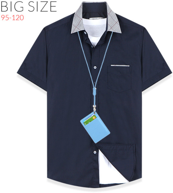 카키브라운 여름 남자 반팔남방 반팔셔츠 반팔와이셔츠 D216번