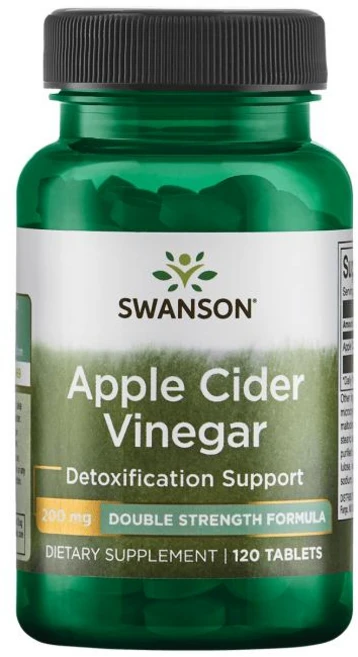 스완슨 사과 식초 200mg 타블렛, 120정, 1개 - 쿠팡
