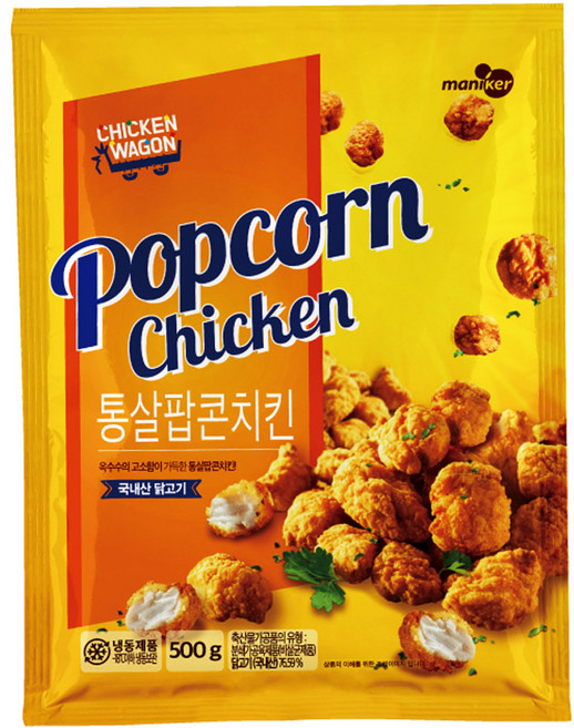 [마니커에프앤지] 통살팝콘치킨 500g, 1개