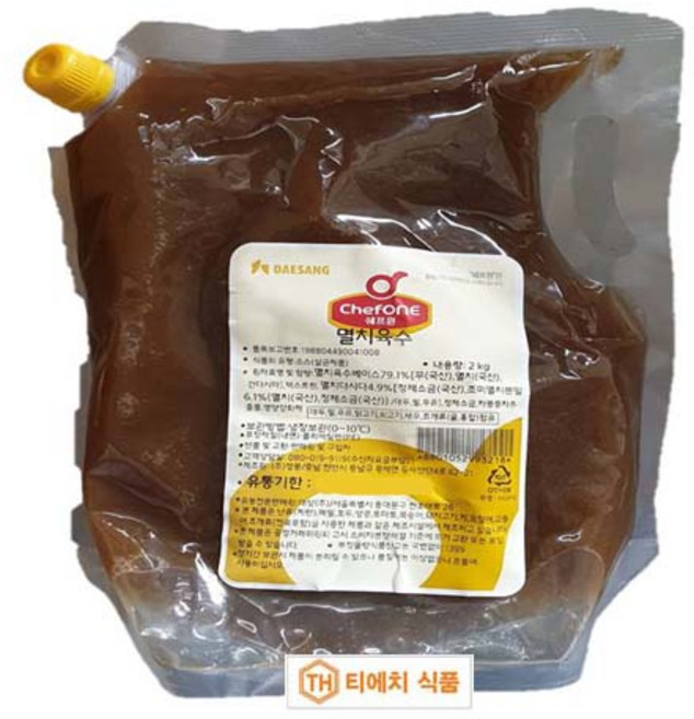 대상 쉐프원 멸치육수(스파우트팩), 2kg, 1개
