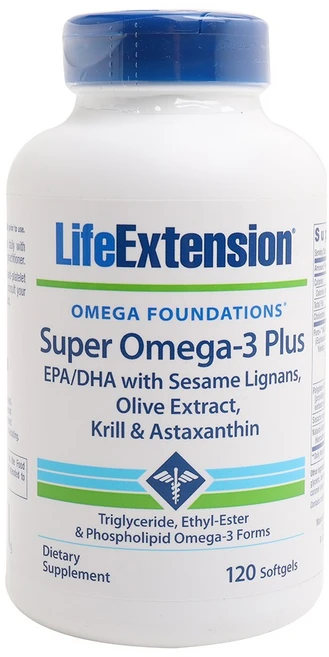 라이프익스텐션 슈퍼 오메가 3 플러스 소프트젤, 120정, 2개 - 쿠팡