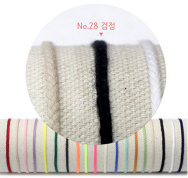 [경림상사] 포리10합댕기끈 (90m), 028. 검정, 1롤