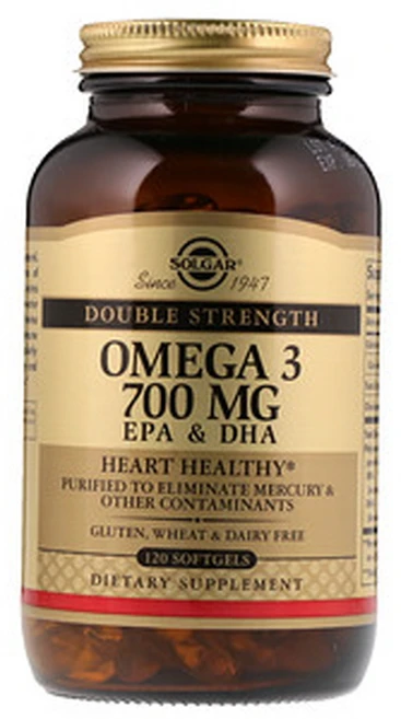 솔가 더블 스트랭스 오메가-3 700mg 소프트젤 글루텐 프리, 120정, 1개 - 쿠팡