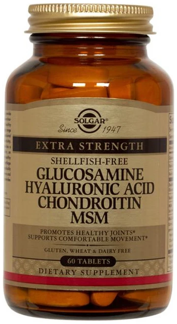 솔가 글루코사민 히알루론산 콘드로이틴 MSM 타블렛, 60정, 1개 - 쿠팡