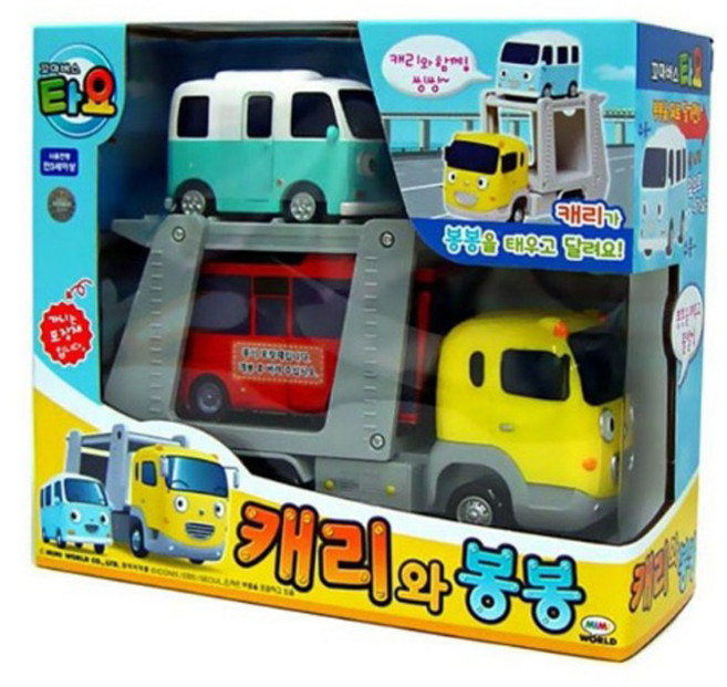 미미월드 꼬마버스타요 캐리와 봉봉, 혼합색상