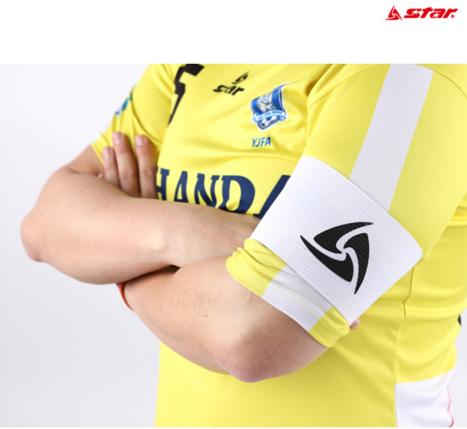 [스타스포츠] 주장밴드 주장완장 스판 고리 벨크로방식 주장띠, 화이트