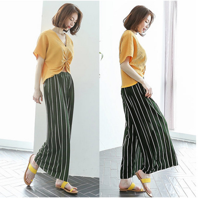 봄여름 살랑살랑 쉬폰소재 여성통바지