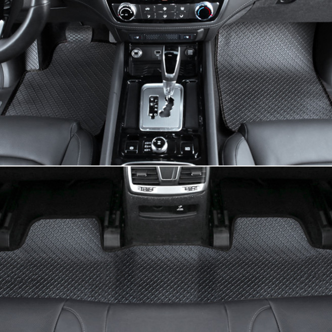 ONE스 아반떼HD 아반떼MD 아반떼AD 고무카매트 풀세트, 누비라매트, 빨강테두리