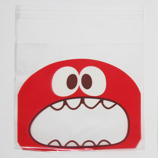 핌스토리 크리스마스 할로윈데이 생일 쿠키 간식 포장지모음, 5.빨강유령), 1개