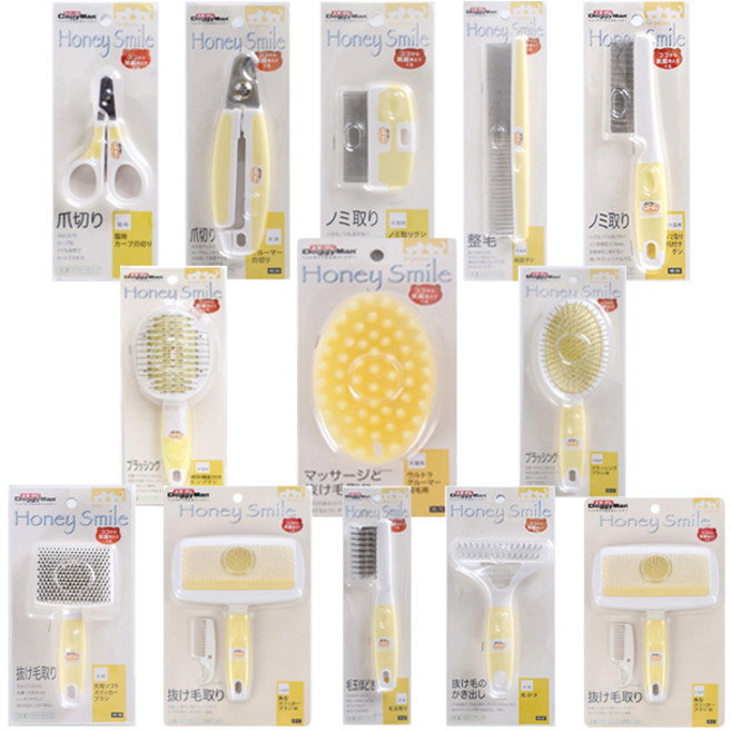 도기맨 허니스마일 강아지 브러쉬 발톱가위, 1개, 9.도기맨HS 슬리커 브러쉬 S