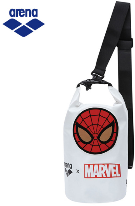 아레나 드라이백 AVAAB24 4L 방수수영가방 마블 비치가방, WHT