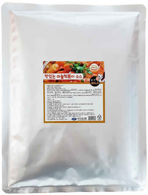 [두원식품] 맛있는 마늘 떡볶이 소스 분말, 500g, 1개