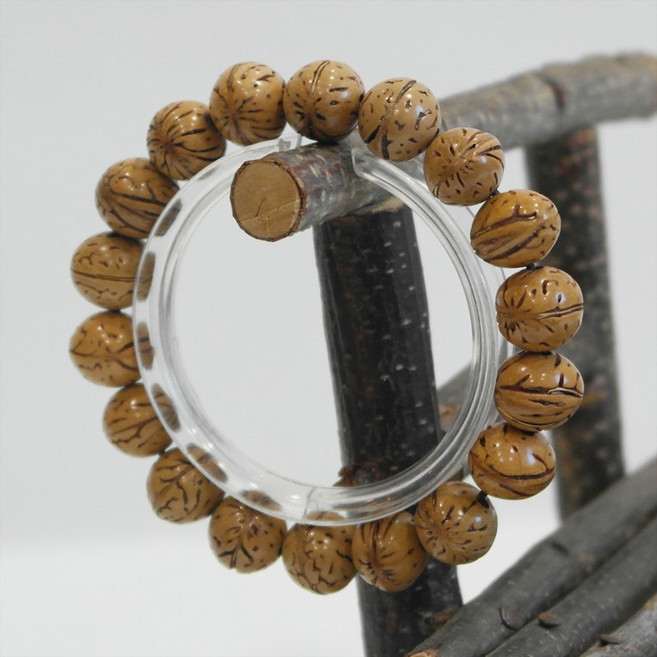 선우몰 도실 합장주 - 복숭아씨앗 열매 남성 여성 나무팔찌 염주팔찌 패션팔찌