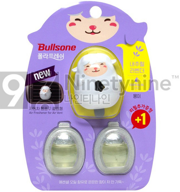 불스원 폴라프레쉬 캐릭터 통풍구형 방향제-몽이-라벤더 차량용방향제 홀더 방향제 컵홀더 차량용 자동차 송풍구, 1개, 몽이-라벤더향