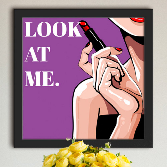 1358K 룩엣미_섹시팝아트_여성_인테리어액자 블랙 6타입 디자인액자, 블랙6타입, 1개