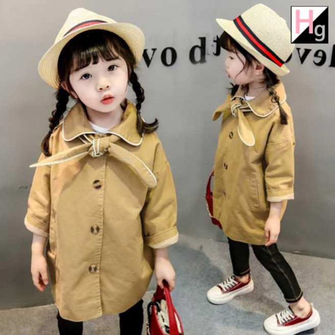 헬로가든 화이트라인 바바리코트