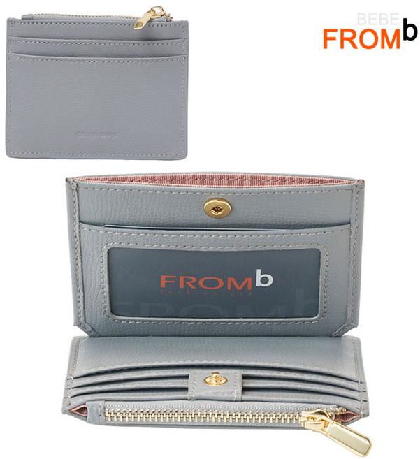 프롬비 소가죽 켈리 카드지갑