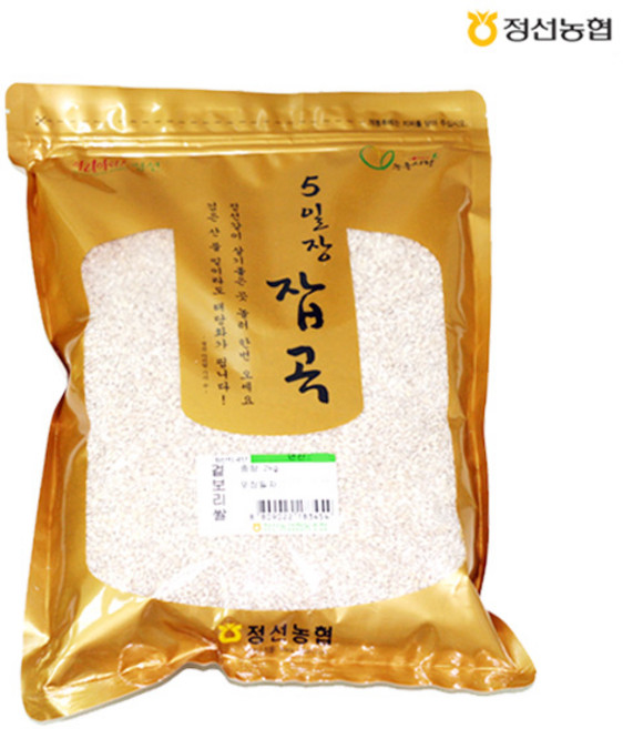 [정선농협] 5일장잡곡 늘보리쌀2kg(겉보리), 단일속성, 2kg, 1박스