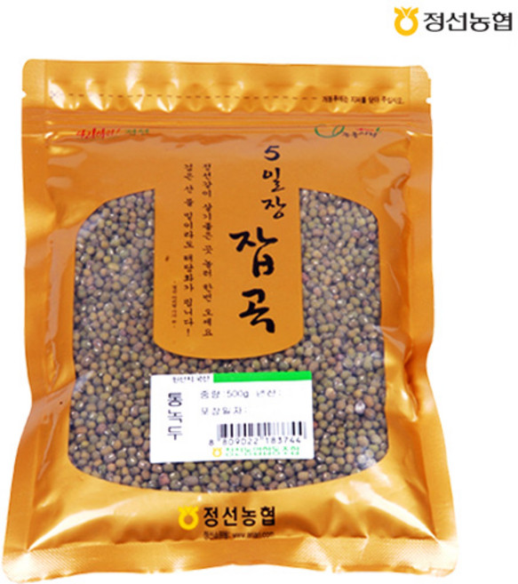10위 - [정선농협] 5일장잡곡 통녹두, 500g, 1개