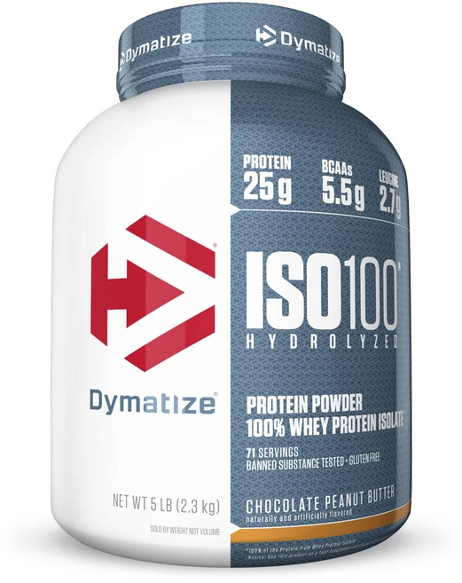 다이마타이즈 프로틴 ISO100 2.3kg 초콜릿 피넛 버터 Dymatize ISO 100 Whey Protein Powder with 25g 5 Pound (Pack of 1), 1개 - 쿠팡