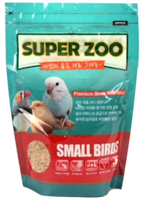 슈퍼주 소형새 사료, 1개, 600g