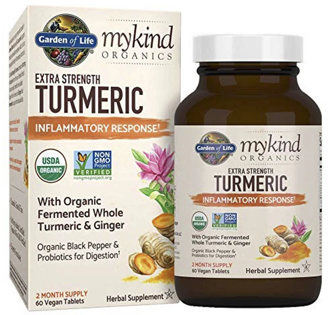 가든오브라이프 엑스트라 스트렝스 강황 비건 타블렛, 1개, 60정 - 쿠팡