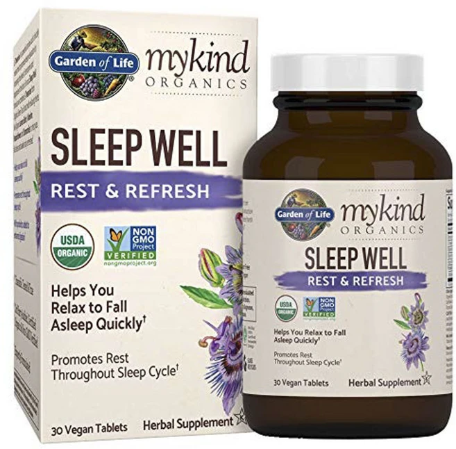 가든오브라이프 슬립 웰 레스트 & 리프레시 비건 타블렛, 30정, 1개 - 쿠팡