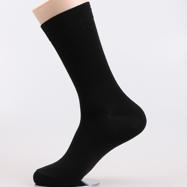 cozysocks [5켤레] 남자 남성 중목 긴목 캐주얼 정장 양복 구두 무지 양말 베이직, 블랙5켤레