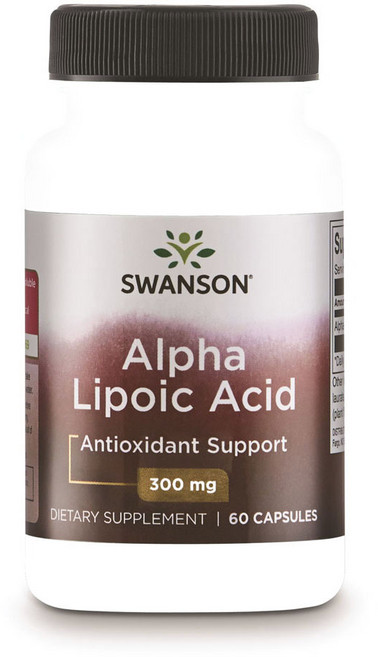 스완슨 알파 리포 산 300mg 캡슐, 60개입, 1개, 60정