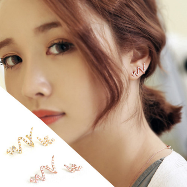 678_스네이크 귀걸이