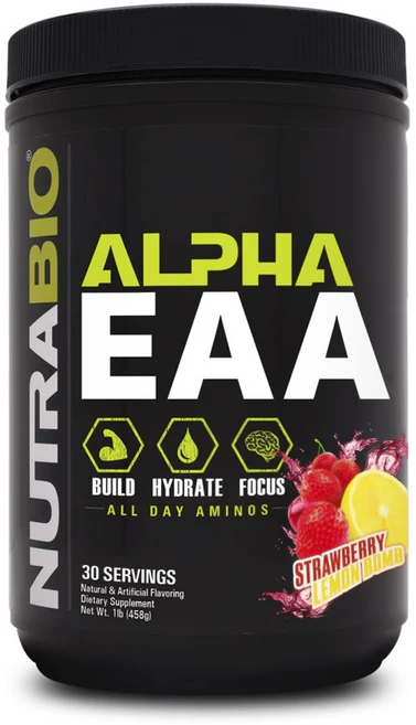뉴트라바이오 알파 EAA 체리 스트로베리 레몬 밤, 458g, 1개 - 쿠팡